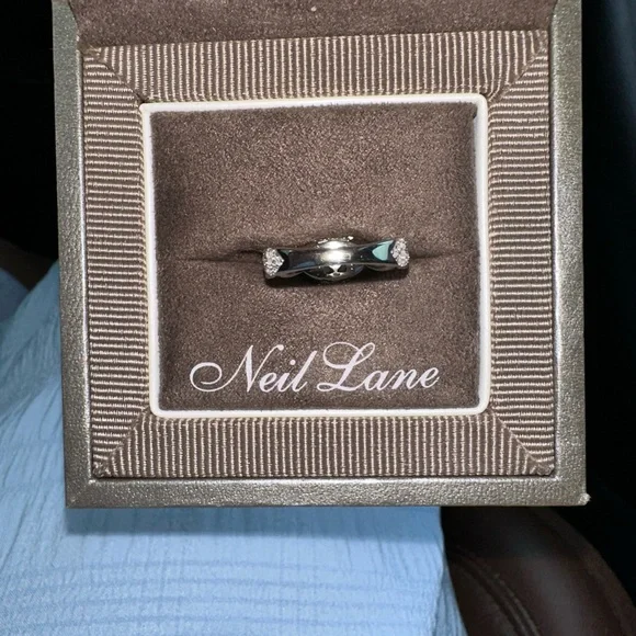 Neil Lane Silver Diamond Ring - Picture 6 of 6